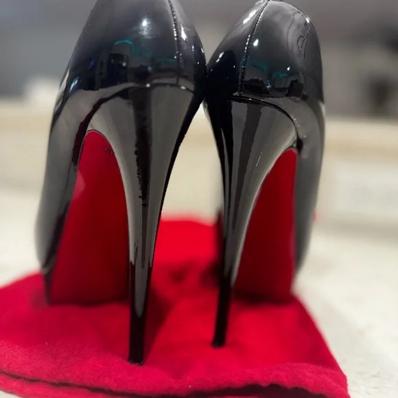 Christian Louboutin Lady Peep 150 Patent Leather Pumps – Size 38 - Picture 4 of 8